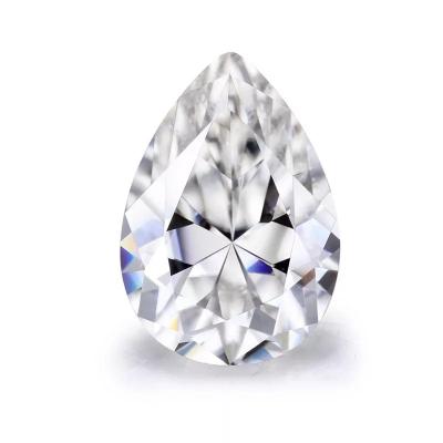 China DEF color game or fire moissanites factory price loose white lab create round square oval diamond gemstone pear moissanite price jewely for sale