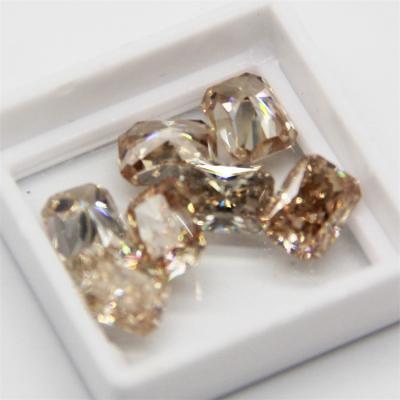 China Normal Fire Factory Price GRA Certificate Color Play or Heater Cut DEF Color VVS Diamond White Loose Gemstone Loose Moissanite Brown for sale