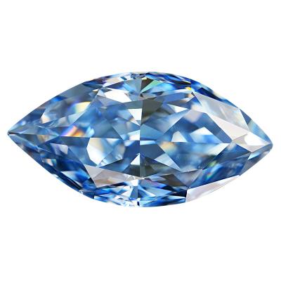 China Newest Fire Mariquesa Shape Loose Diamond 3x6 Mm VVS1 Gemstone Sapphire Blue Moissanite Diamond Color Set Or Cheap Price for sale