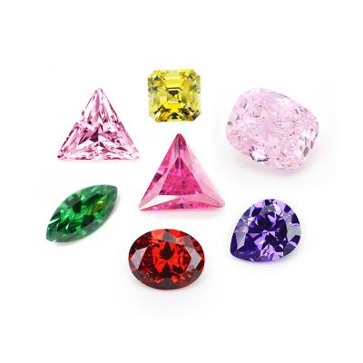 China Color Play or Fire Factory Wholesale All Kinds of Colors and Shapes Synthetic Zircon CZ Zircon Gemstone Zircon Loose Gemstone Jewelry for sale