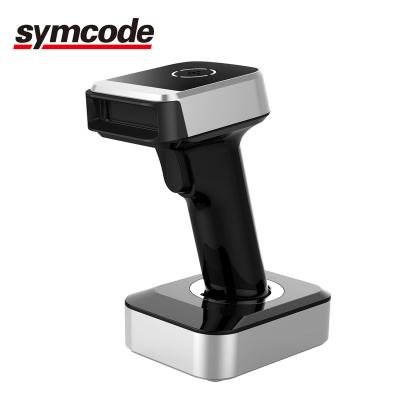 China New product support CCD barcode pedestal fashion design wireless supermarket price scanner charged controller all 1D barcode and screen code for sale