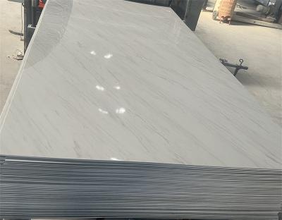 China Modern 4*8 Wholesale price high glossy 3mm PVC marble sheet for wall decoration for sale