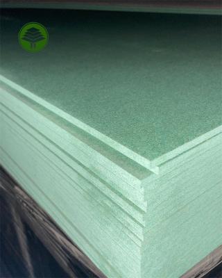 China Moisture-Proof Moisture resistant waterproof green MDF continuous level pressing  Plain MDF for sale