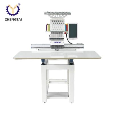 China Zhengtai High Quality Industrial Single Head 3D Embroidery Sewing Machines Flat / Logos / 3D Embroidery Making Automated For Garment for sale