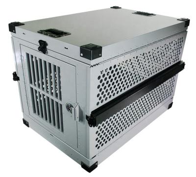 China Stainless Steel ISO9001 Approval OEM Custom Fold Heavy Duty Dog Cage / Crate for sale