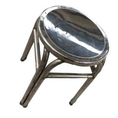 China Best Selling Stainless Steel Restaurant Furniture Dining Table Stools Kitchen Chair Stainless Steel Stool for sale