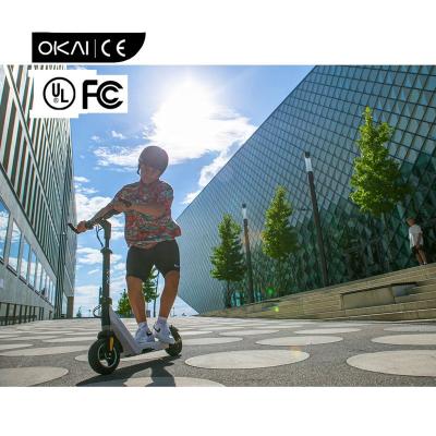 China Berlin Warehouse Safe Ride eKFV/CE/FCC/OKAI ES50 250W 20Km/h Carbon Steel Kids Electric Scooters for sale