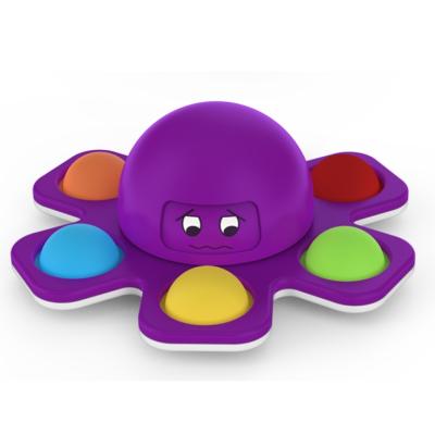 China Durable Bulk Spin Pack Relieve Stress Octopus Spinners Squeeze Silicone Squeeze Sensory Toy For Kids Adults for sale