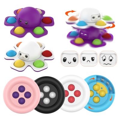 China Funny fidgety person Toy Happy plastic toys bubble Sterss relief custom toyNew sensory noise up fidgety person spinner kids toys for sale