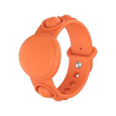 China Stocked Hot Selling Cheap Custom Silicone Wristband Baby Bubble Ball Wrist Band For Apple Airtag for sale