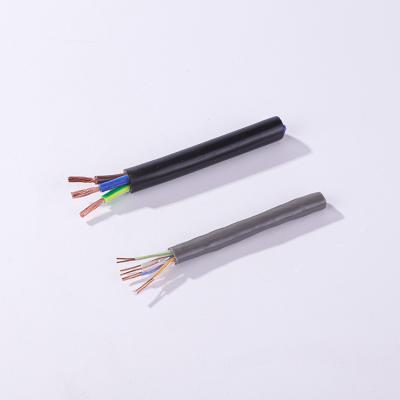 China Heating 2 3 4 5 6 7 8 Core Copper Wire Conductor Electric RVV Wire Black Soft Sheathed Cable Shielded USB Cable Wire for sale