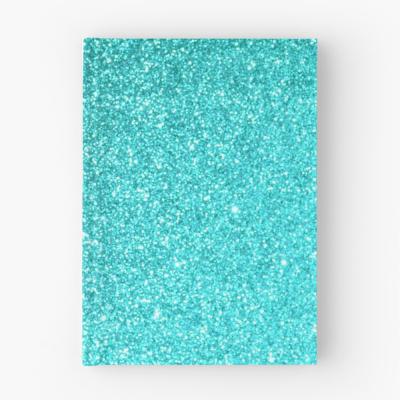 China Custom A5 Planner Logo A5 Hardcover Blue Glitter Lined Notebook Journal Diary Paper Notebook for sale