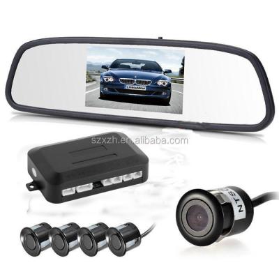 China Hot Selling Popular Reverse Sensor 4.3inch Video Parking Mirror Monitor Sensor With Camera Shenzhen Manufacturer XD-007 for sale