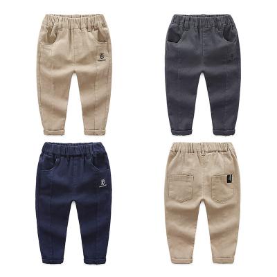 China Cargo pants simple soft cotton hip hop kids muslin kids harem pants boys autumn blue trousers for sale