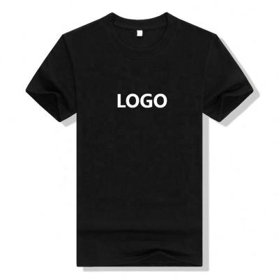 China Black Logo Cotton Graphics T-shirt Men's Custom Anti-pilling Printing Anime Polyester Screen Printed T-shirts for sale