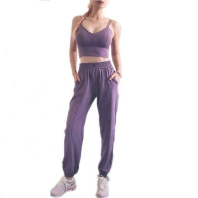 China Breathable Custom Logo New Women Sportswear Yoga 2-Pieces Set for sale