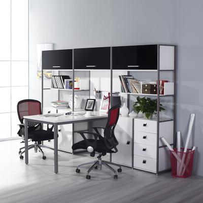 China Modern Computer Desk Office File Cabinet Storage Cabinet Display Frame Steel And Wood Furniture Office Partition Cabinet for sale