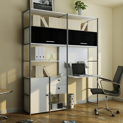 China Computer Desk Student File Cabinet Locker Wall Cabinet Partition Furniture Convertible Living Room Steel and Wood Desk for sale