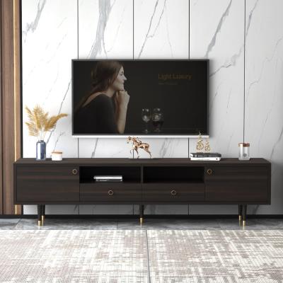 China Modern Light Luxury Style Living Room Furniture Living Room Combination TV Cabinet Luxury Tea Table for sale