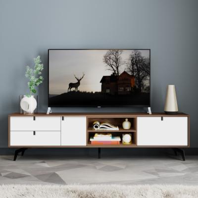 China Wooden living room cabinet modern long TV cabinet floor cabinet tea table furniture combination for sale