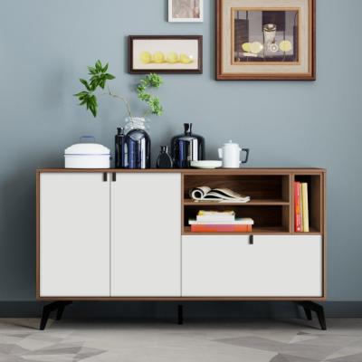 China Nordic modern living room storage cabinet storage buffet dining room display cabinet wood coffee cabinet for sale