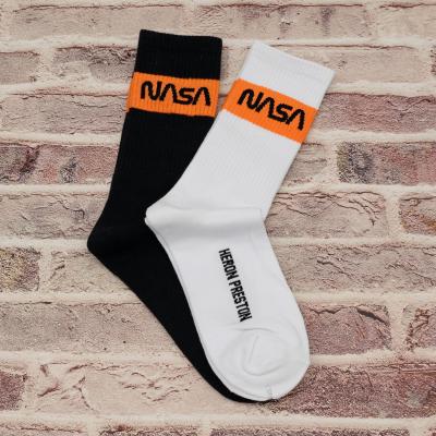 China Wholesale Fashionable QUICK DRY Japanese Letter Hit Comfortable Color Cotton Men Long Tube Knitted Socks for sale