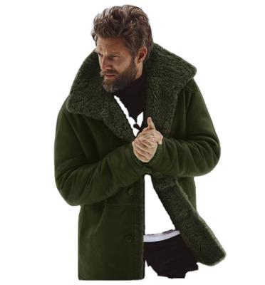 China Windproof Windproof Collar Brown Fur Sheaths Long Cotton Fleece Mens Coat Mens Winter Jacket Men for sale