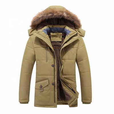 China Wholesale Bulk Windproof Winter Outdoor Men Cotton Thickening Casual Jacket Coats for sale