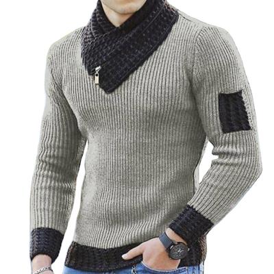 China Cheap Fashion Viable Wholesale 2021 New Style Men's Knitted Pullover Sweater Coat Plus Size Slim Fit Thick Sweater Clothing For Man for sale