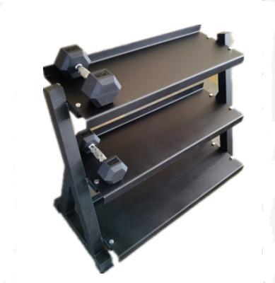 China Steel Tube Gym Three Layer Dumbbell Storage Rack for sale