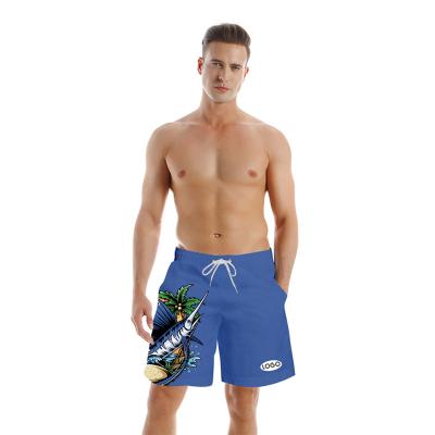 China Wholesale High Quality Supplie Maha Customized Embroidery Logo Anti-wrinkle Five-point Couple Shorts Men's Loose Swimming Trunks for sale