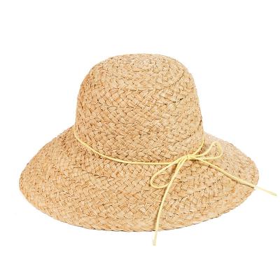 China Personal Factory Straw Bucket Hat Cheap Summer/Wholesale Custom Wide Brim Beach Bucket Hat New Design Plant Plankton Beach Hat for sale