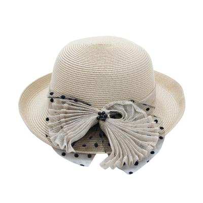 China Wholesale Character JAKIJAYI Brand Sun Hat Ladies Beach Straw Bucket Fashion Foldable Straw Hat Summer for sale