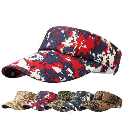 China COMMON Wholesale Custom High Quality Sun Hats Capcamouflage Capcamouflage UV Sun Visor Hat Sunvisor Hat Protection Sun Visor Hat for sale