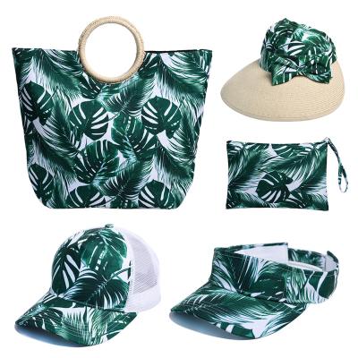 China JAKIJAYI Fashion\Wholesale Summer Comfortable\Durable Wide Brim Paper Bucket Beach With Canvas Straw Hat And Bag Hook Set for sale