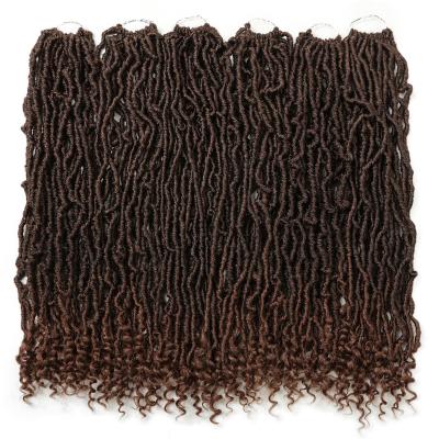 China Soft Locs 30 Inch Soft Locs Crochet Hair With Loop End Faux Locs For Natural Butterfly Style Crochet Braids Pre Looped Synthetic Hair for sale