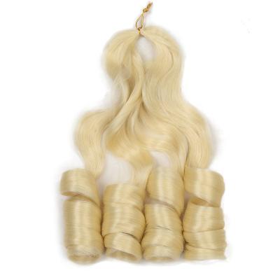 China Low Temperature Fiber Hair Pre Stretched Bouncy Braiding Hair Exte 20 Inch Loose Wavy Synthetic Braiding Hair Pre French Curly Streched 75/Pack for sale