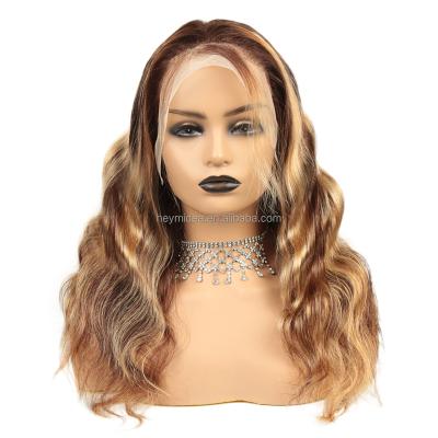 China Body Wave Lace Front Wigs Human Hair Pre Plucked Wet And Wavy Brazilian Virgin Hair Wigs For Black Wome for sale