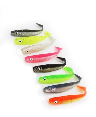 China Durable Wholesale PVC Plastic Bait Saltwater Fishing Lures Plastic Fishing Swim Bait for sale