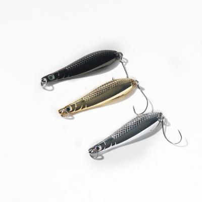 China High Quality Durable Artificial Lure Metal Hard Fishing Sequins Lure Bait With Hook for sale