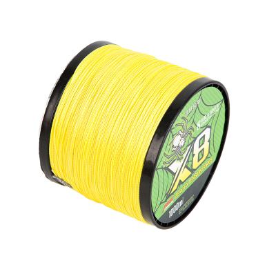 China High Tensile 8 Strands 1000M Weave Multicolor Braided Sea Saltwater Carp Fishing Line for sale