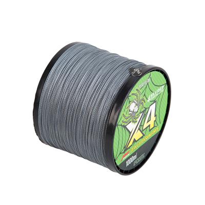 China 4 Strands High Tensile High Tensile PE Multifilament Fiber Strong Line 1000M Braided Yarn Fishing Line for sale