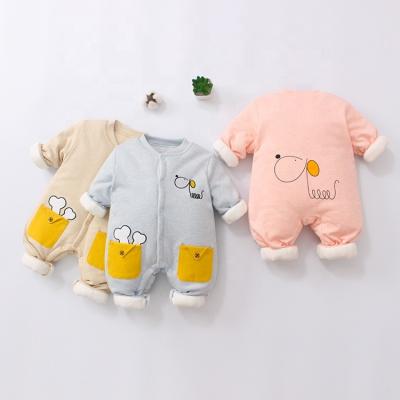 China High Quality 100% Cotton Body Suits OEM Unisex Winter Cotton Baby Jumpsuit Cute Slim Babies Rompers for sale