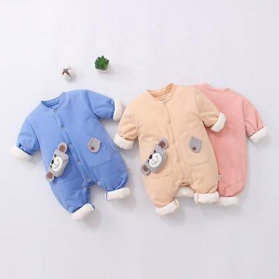 China 100% Cotton Baby Jumpsuit Set Rompers Button Up Romper Overalls Baby Toddler Boy Girl Outfits for sale