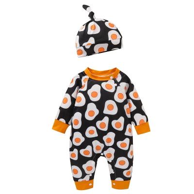 China 100% Cotton Round Neck Winter Baby Clothes Baby Clothes Spring Newborn Autumn Long Sleeve Romper Cute For Baby for sale