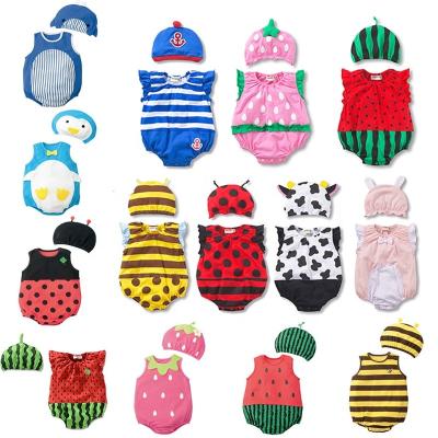 China 100% Cotton Children's Cartoon Jumpers Neck Baby Clothes Summer Round Baby Clothing Sets Baby Clothes Cotton Rompers for sale