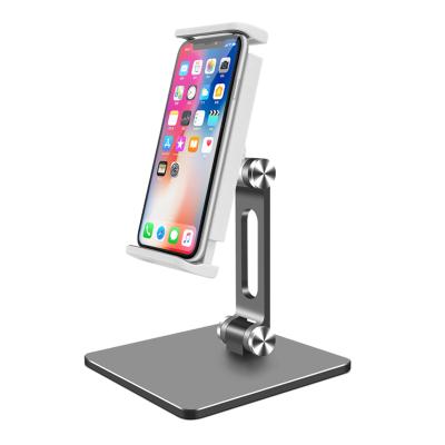 China High Quality Adjustable Heavy Duty Custom Desktop Foldable Tablet Holder Stand Aluminum Tablet Holder Stand With Logo for sale