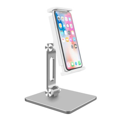 China 2021 New Product Ideas Tablet Stand Adjustable Aluminum Desktop Tablet Stand Foldable Tablet Stand For iPad for sale