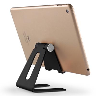 China Portable Aluminum Alloy Desktop 10 Inch Tablet Stand Aluminum Alloy Metal Mobile Phone Display Stand For Home for sale