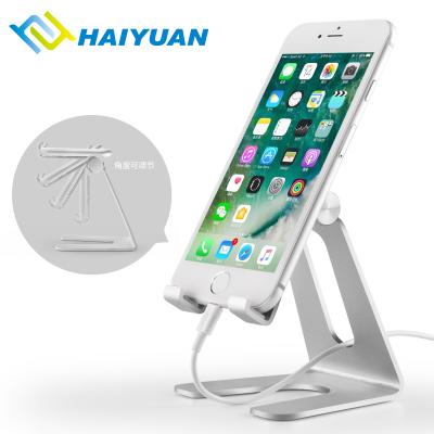 China Aluminum Alloy Logo Design Phone Tablet Stand Aluminum Alloy Adjustable Holder for sale